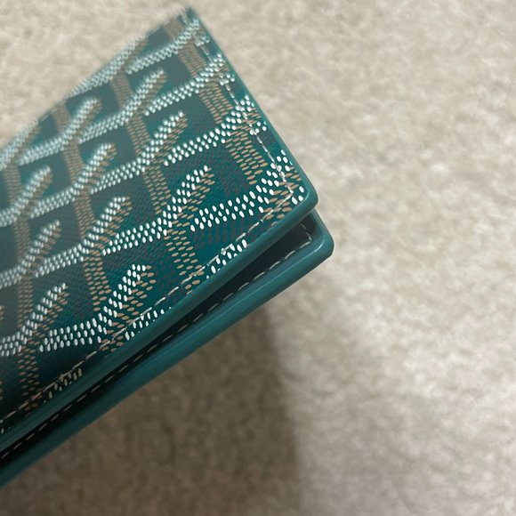 New Goyard Bi Fold Victoire Full Size Wallet - Coveted Green Canvas - Picture 6 of 14